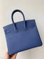 小愛款-Birkin 25 Togo 7E Blue birghton 明藍色 金扣