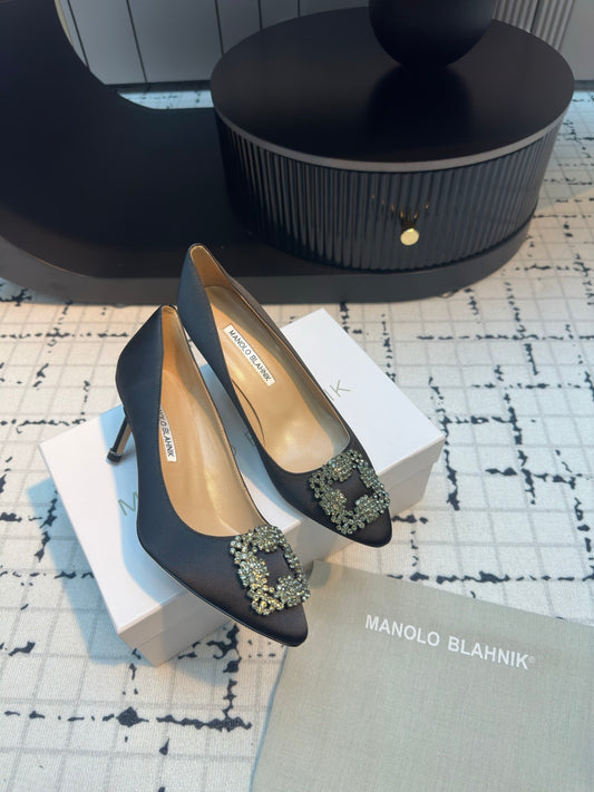 Manolo Blahnik-2024 高跟鞋 深灰色