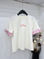 賽C家-2404 24新款甜美系撞色TEE 白色