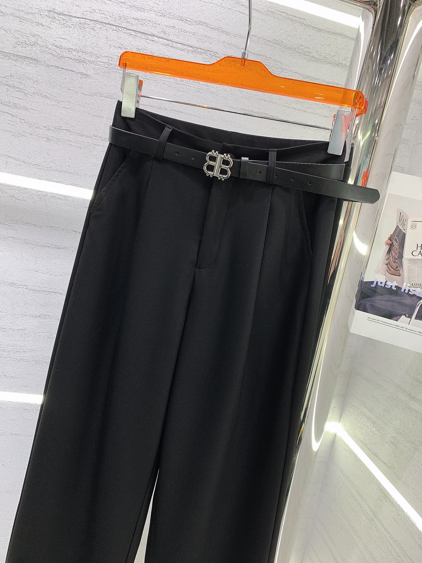 巴黎世-2403 新款捲邊西裝褲