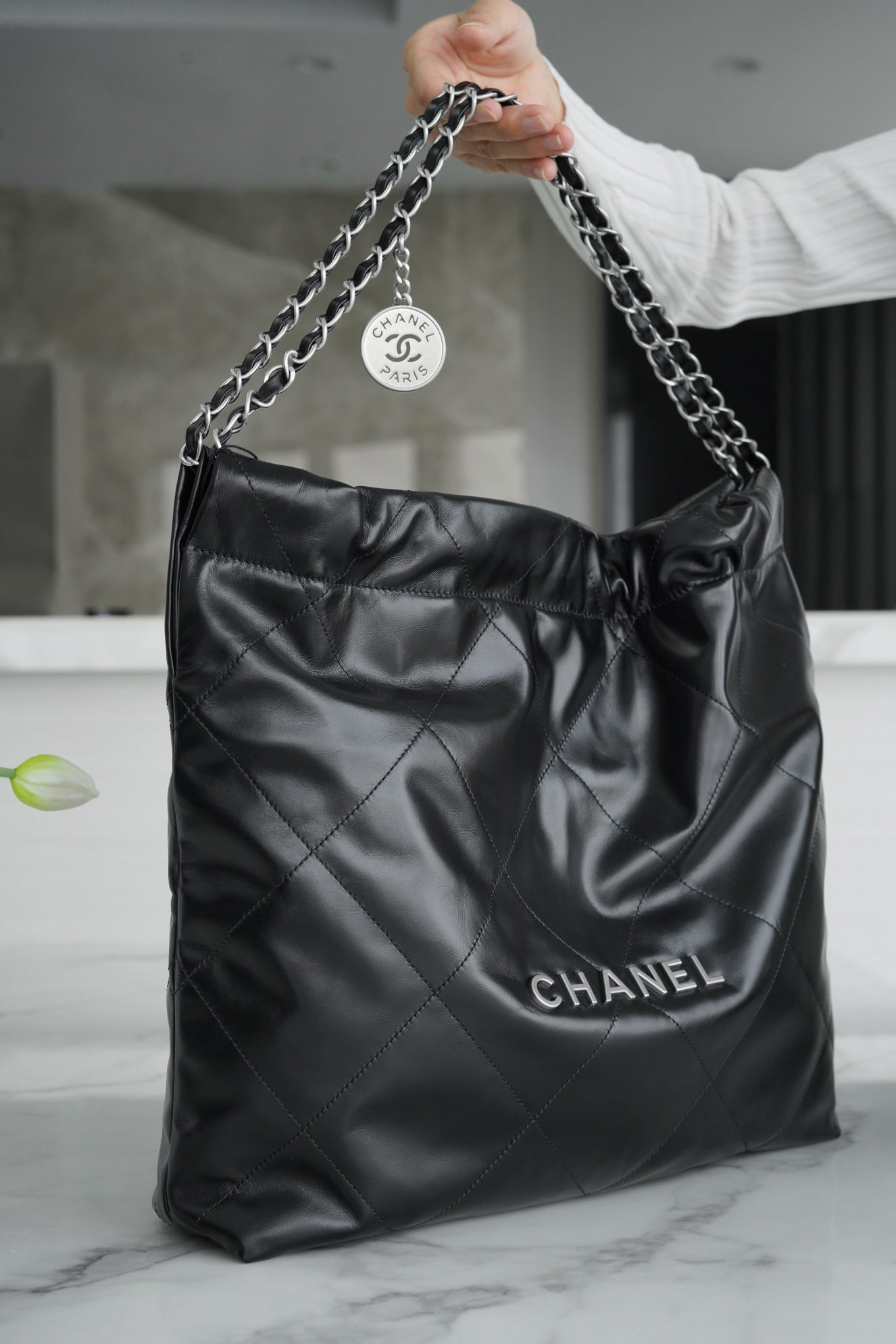 小香家-22P 22Bag 中號 黑色銀扣