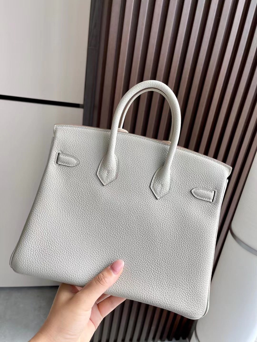 小愛款-Birkin 25 Togo 珍珠灰8O 金扣