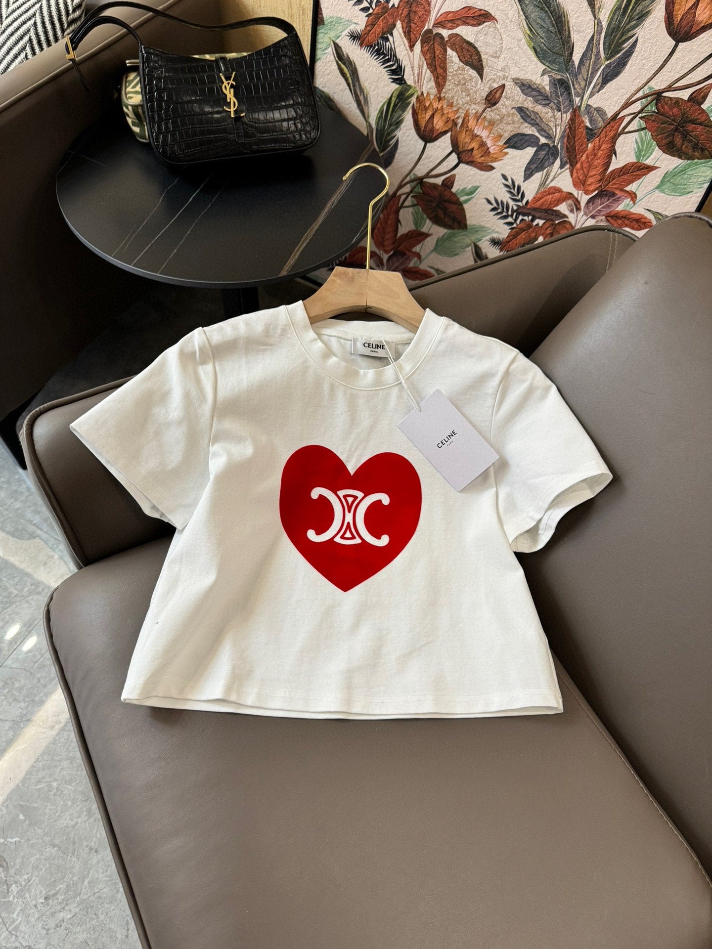 賽C家-2403 24SS新款愛心凱旋門印花套裝 白色