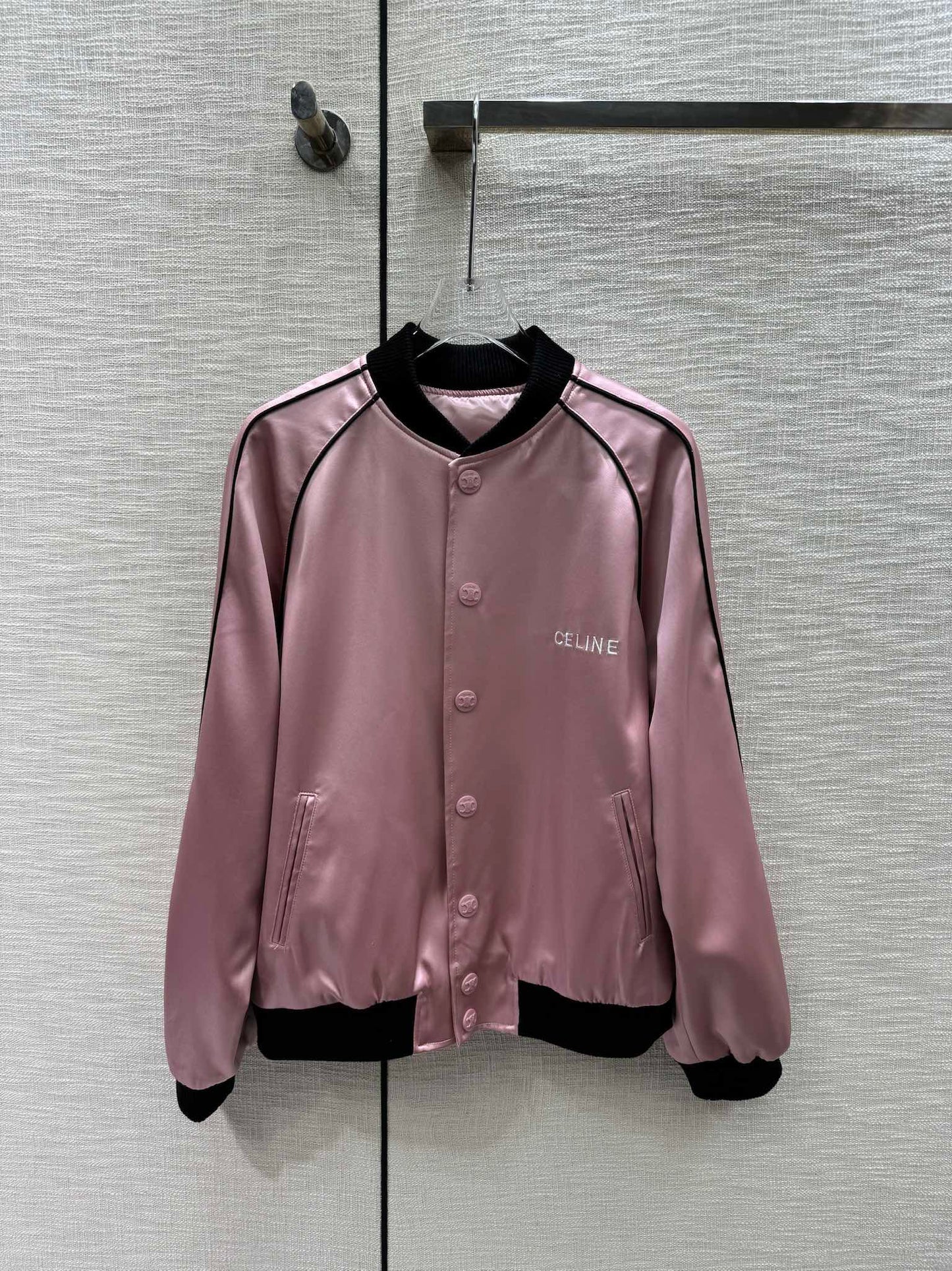 賽C家-2404 撞色立領棒球服外套