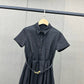 迪D家-2403 24早春新款重工提花洋裝 黑色