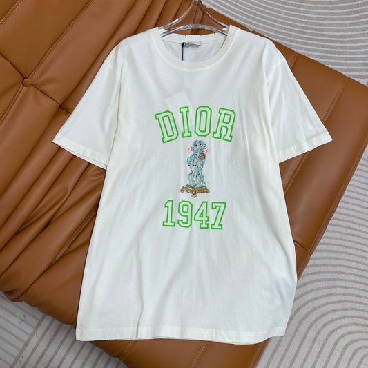 迪D家-2403 24早春新品卡通短袖TEE 白色