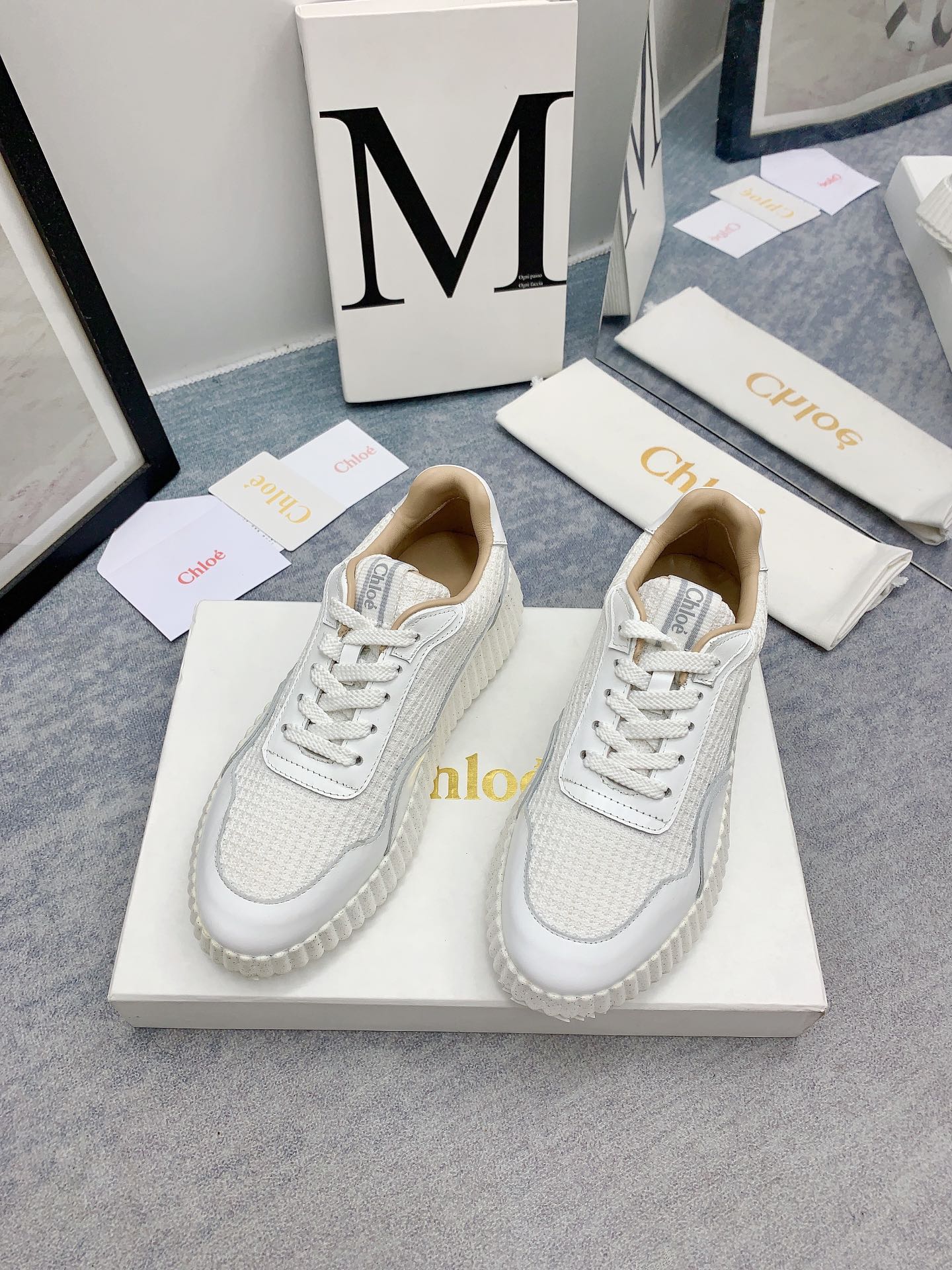 克羅C-Nama sneaker彩虹系列 運動鞋 白色