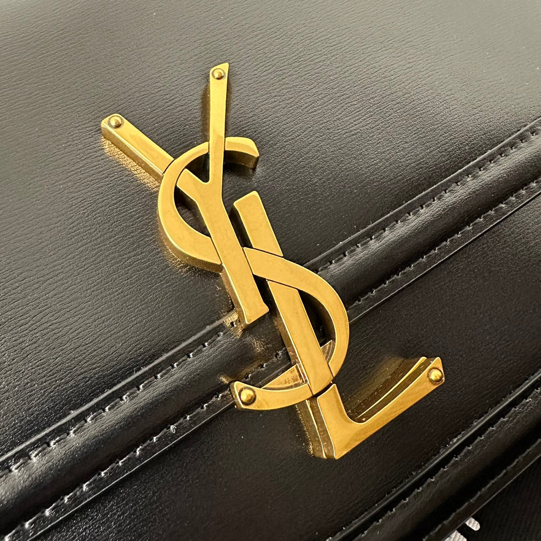 聖Y羅-BOX SAINT LAURENT 豆腐包 大號 黑色