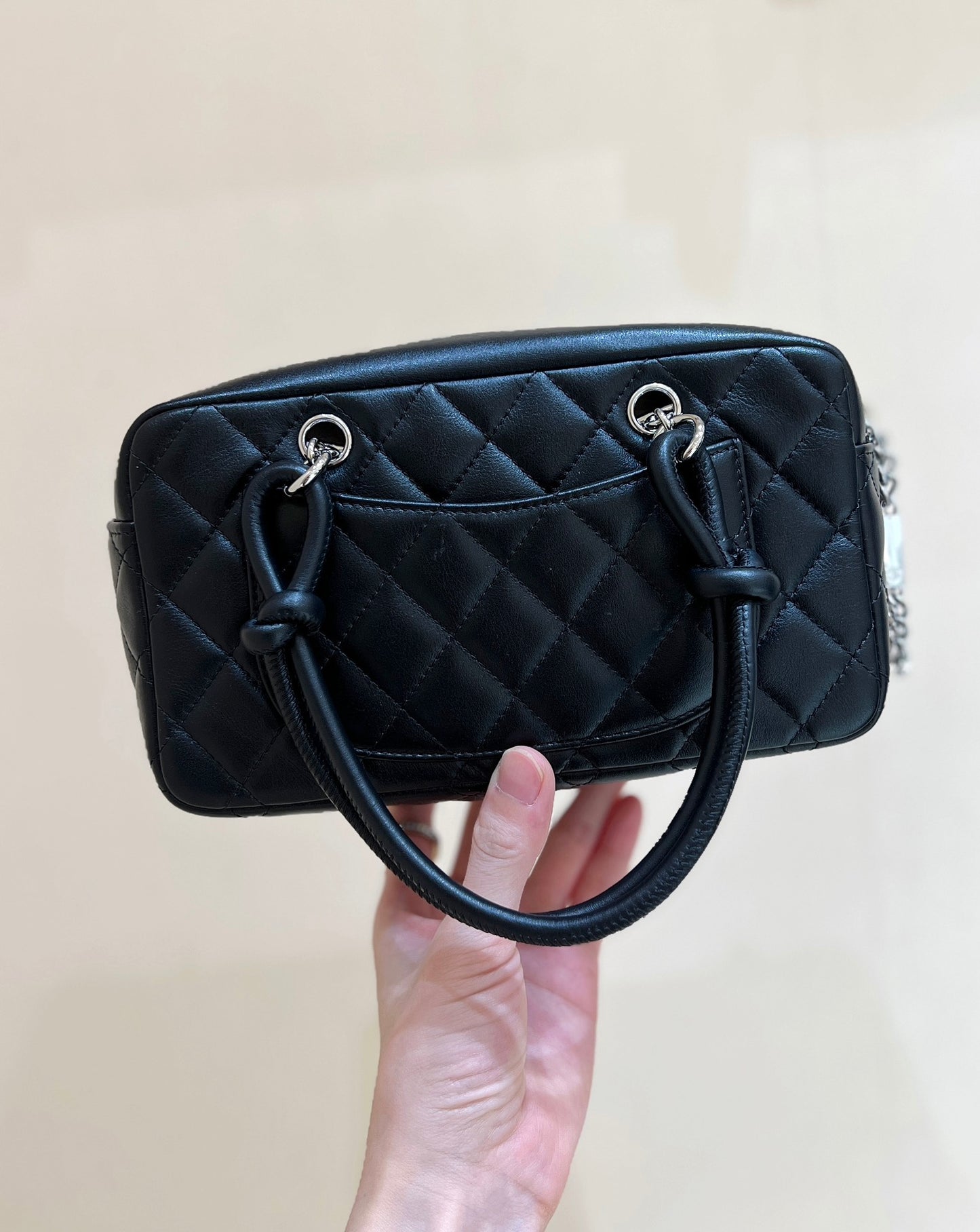 小香家-經典萬年款中古康鵬枕頭包(黑色LOGO)