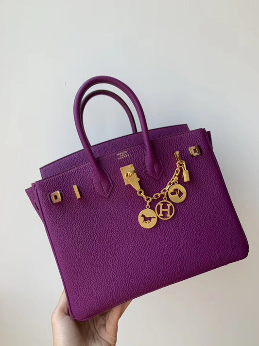 小愛款-Birkin 25 Togo P9 海葵紫 金扣