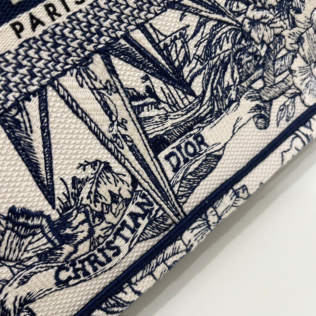 迪D家-BookTote 聖誕限量系列 藍色 26x8x22cm
