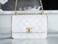 小香家-Chanel 24c雙金球 CF Mini19 白色