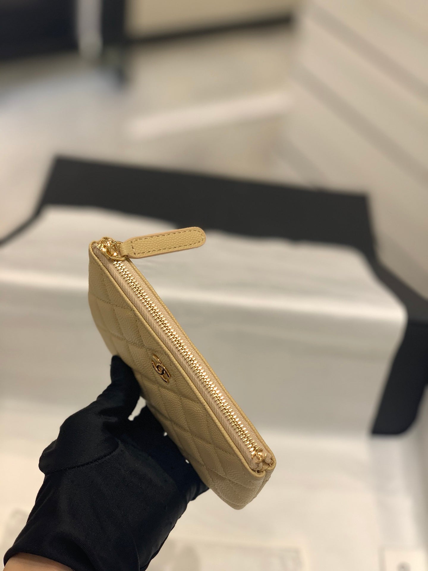小香家-19系列 經典皮革拉鍊零錢包 黃色