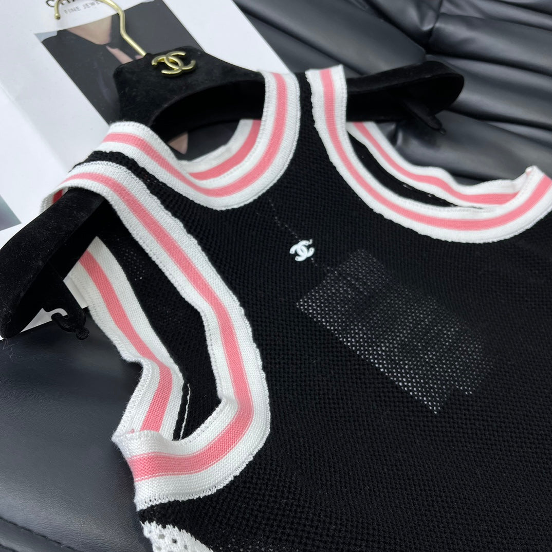 小香家-2403 24新品上架挖肩鏤空背心