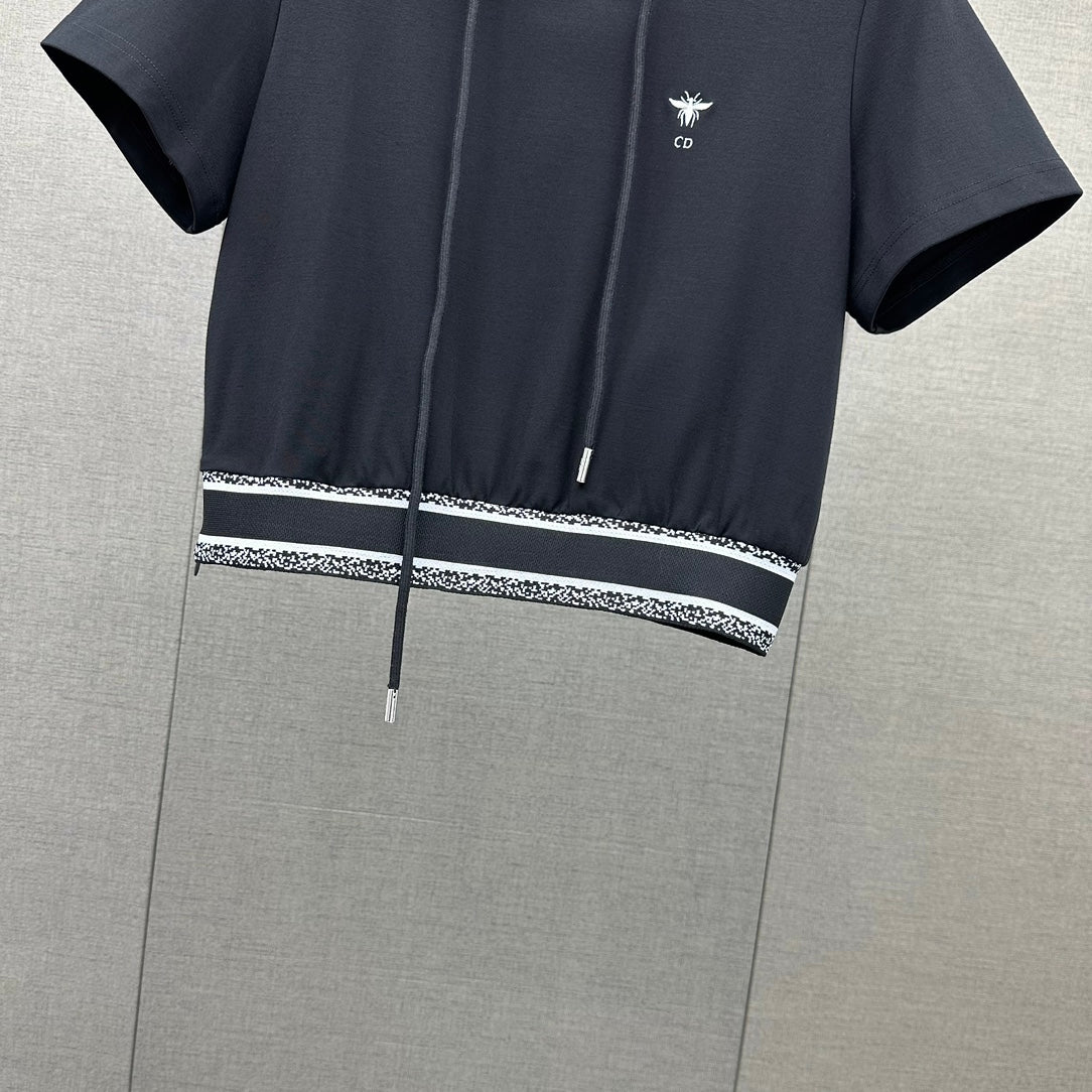 迪D家-2403 印花設計休閒運動套裝 黑色