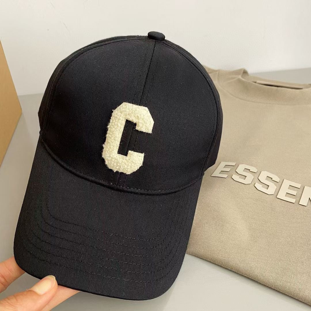 賽C家-簡約C字母Logo棒球帽 黑色