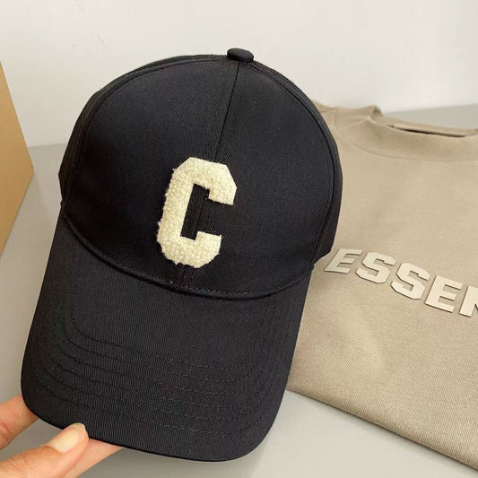 賽C家-簡約C字母Logo棒球帽 黑色
