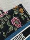 迪D家 Book Tote 刺繡字母黑色 大號41.5cm