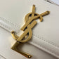 聖Y羅-BOX SAINT LAURENT 豆腐包 小號 奶白色