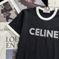 賽C家-2403 24早春新品虛線字母logoTEE 黑色