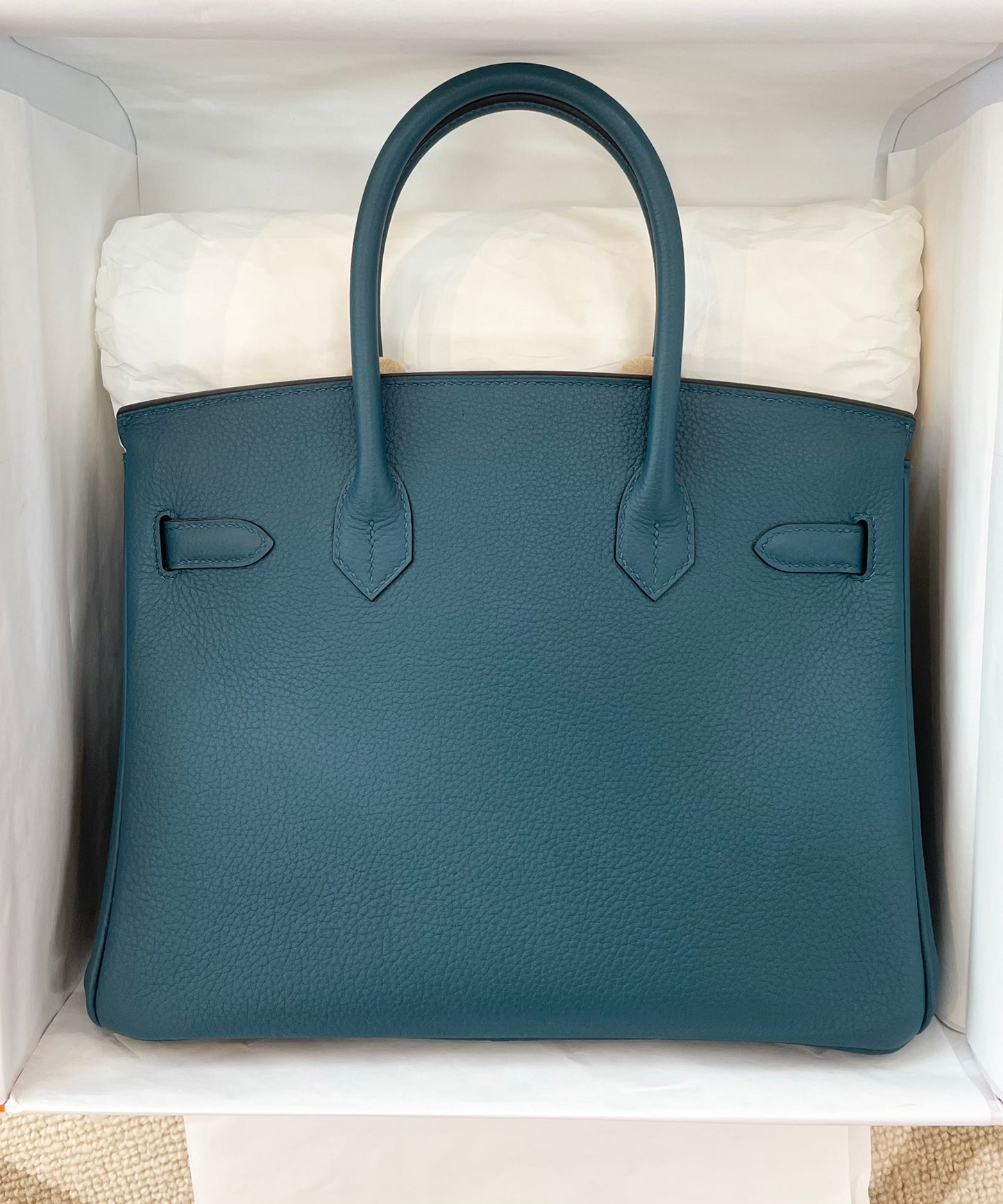 小愛款-Birkin 30 Togo W0博斯普魯斯海峽綠 金扣
