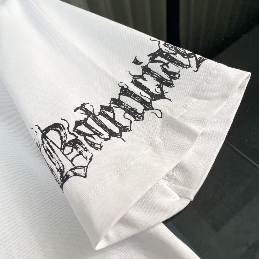 巴黎世-2404 龍年限定印花圓領短袖TEE 白色