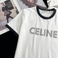 賽C家-2403 24早春新品虛線字母logoTEE 白色