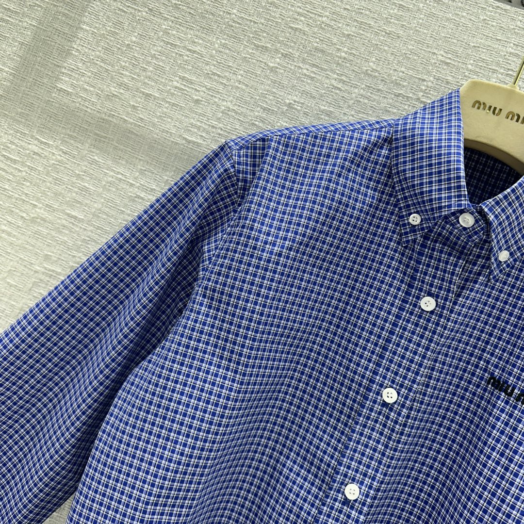 穆M家-2404 24春夏新品本季最火格紋襯衫
