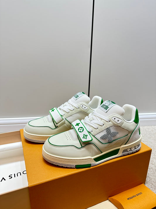 路L家-Trainer 運動鞋 白綠色