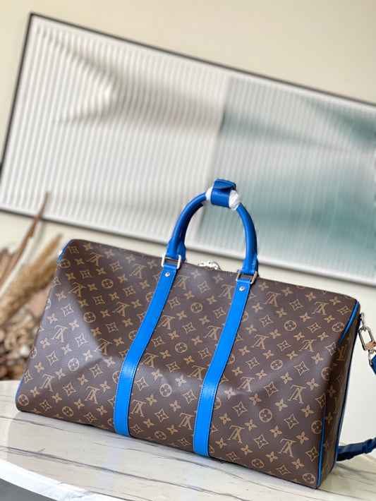 M41416 路L家-Keepall Bandoulière男款旅行袋 藍色