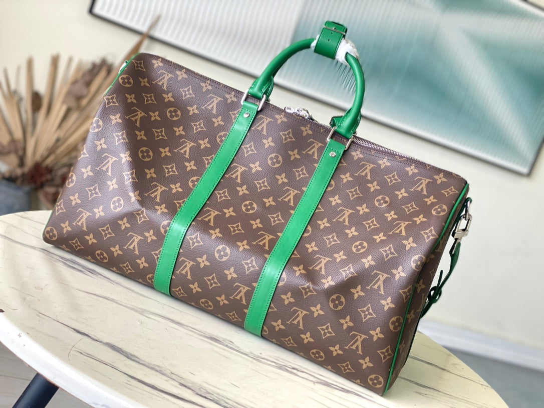 M46774 路L家-Keepall Bandouliere旅行袋 綠色男款