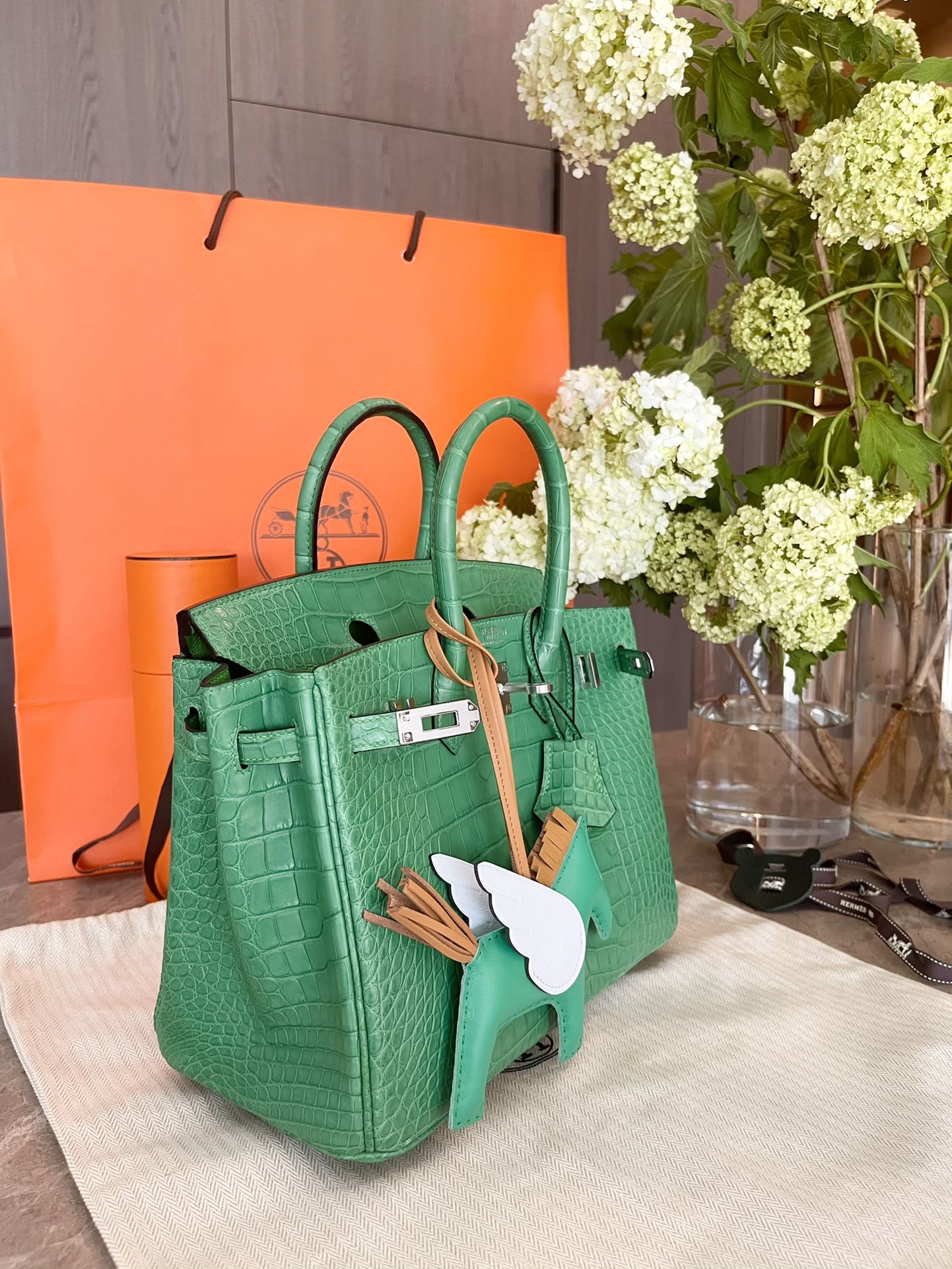 小愛款-Birkin25 霧面 仙人掌綠 銀扣