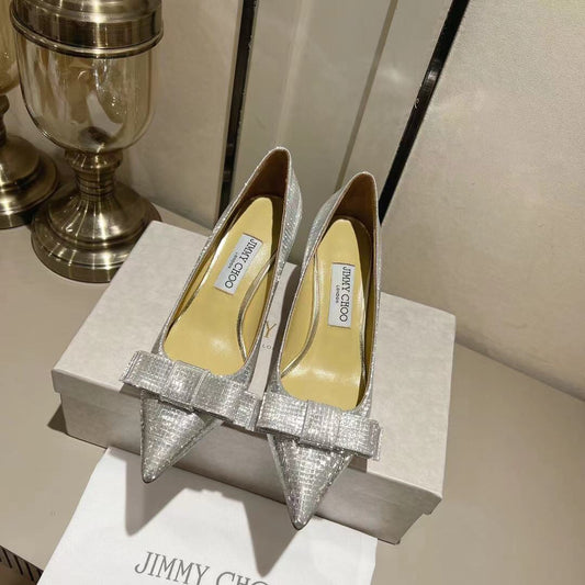 JC傑米-巴黎櫥窗定制款 Blingbling高跟鞋 6.5CM 銀色