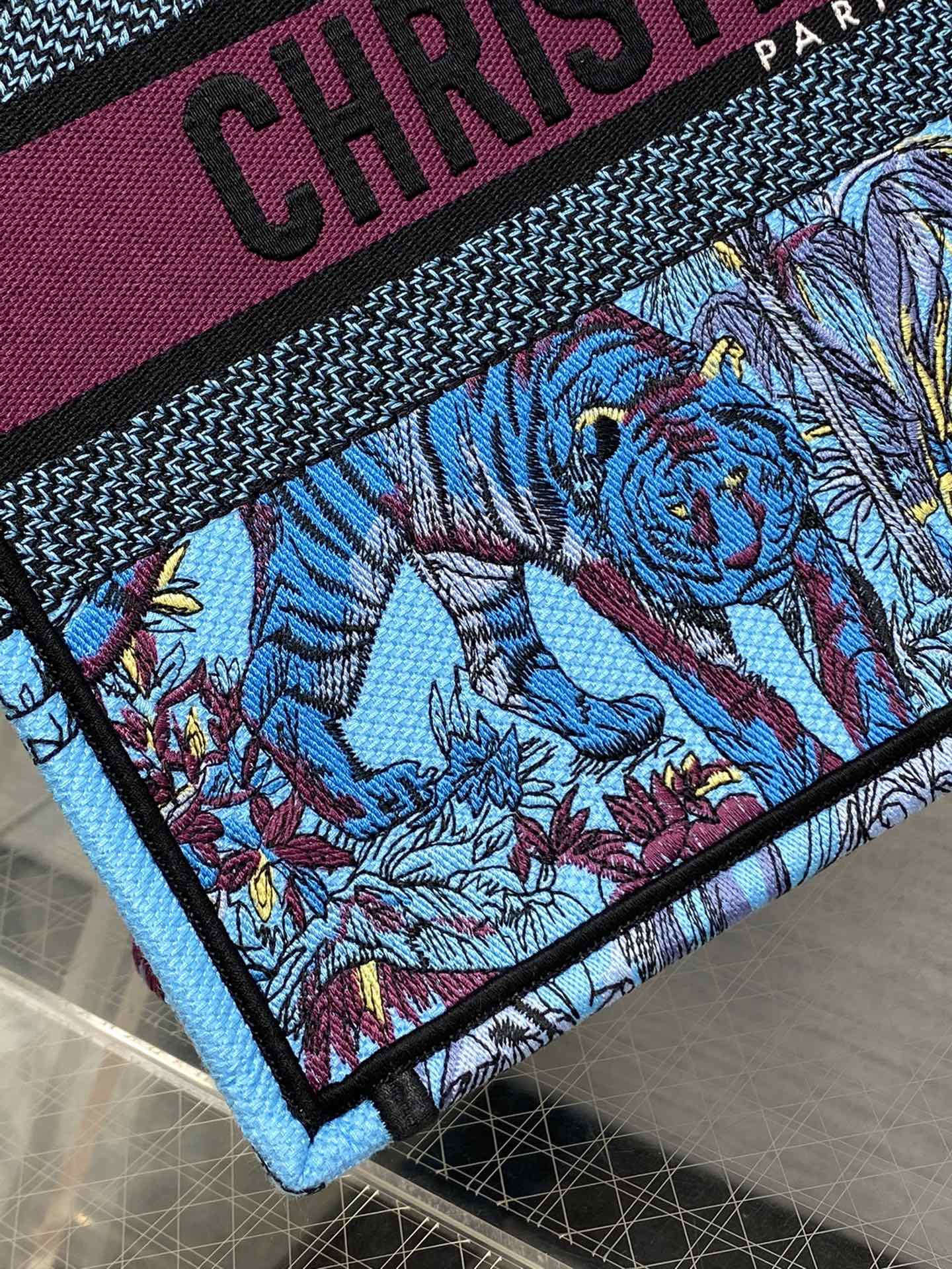 迪D家-Book Tote 2023春夏系列 動物園亮藍色 中號