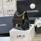 小香家-Chanel Hobo 23c早春款 油蠟皮黑色 大號