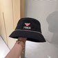 普P家-2023新款小香風珍珠鍊漁夫帽 黑色