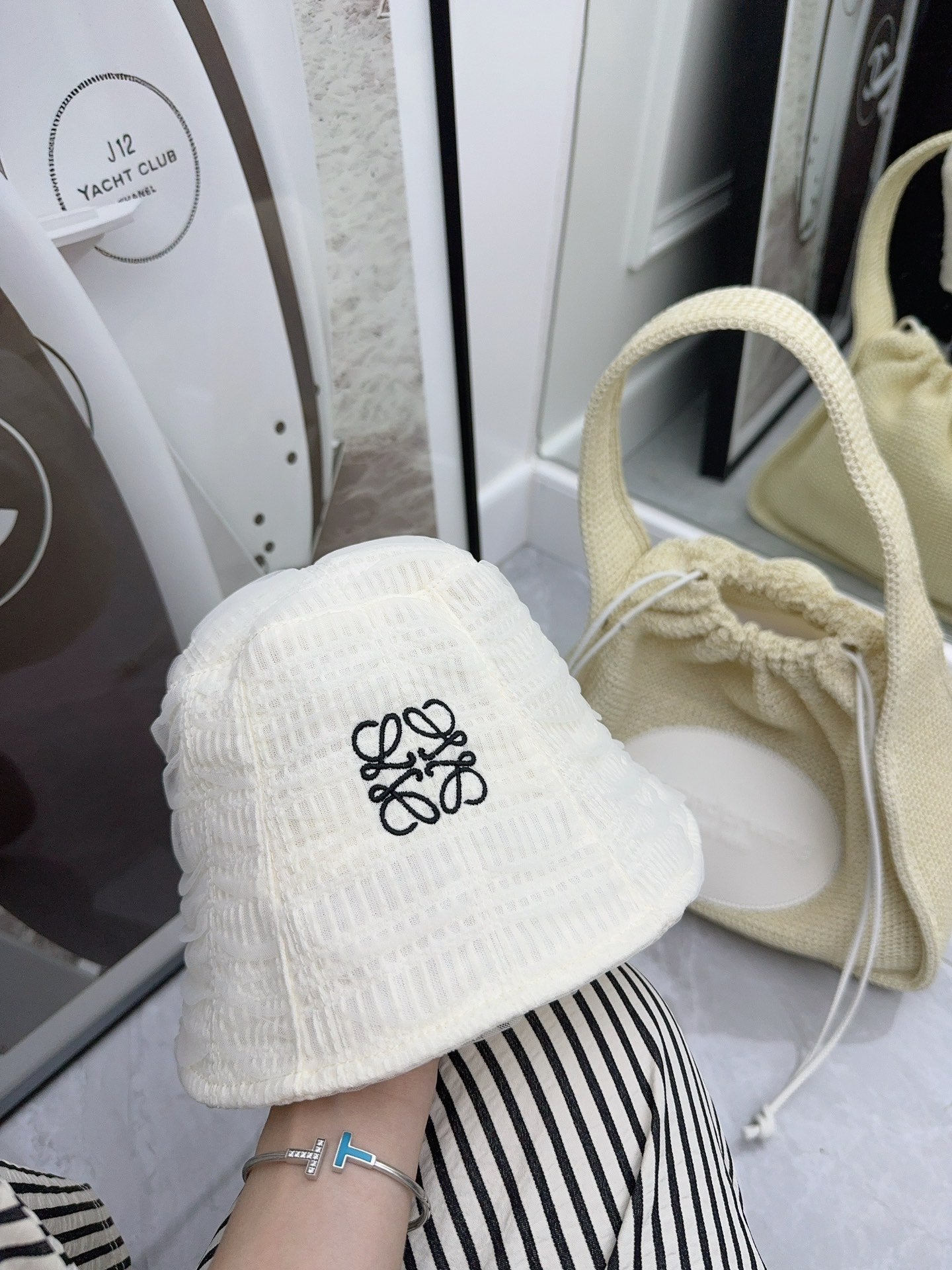 羅L家-網紗刺繡漁夫帽