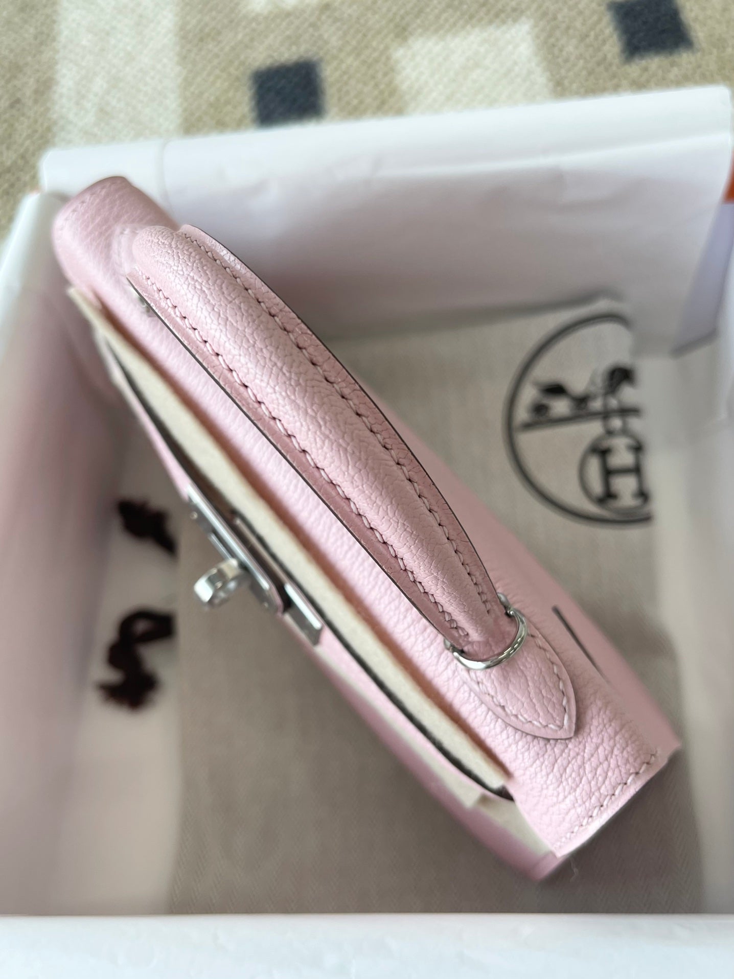 小愛款-Kelly Mini 2代 山羊皮 3Q粉 銀扣