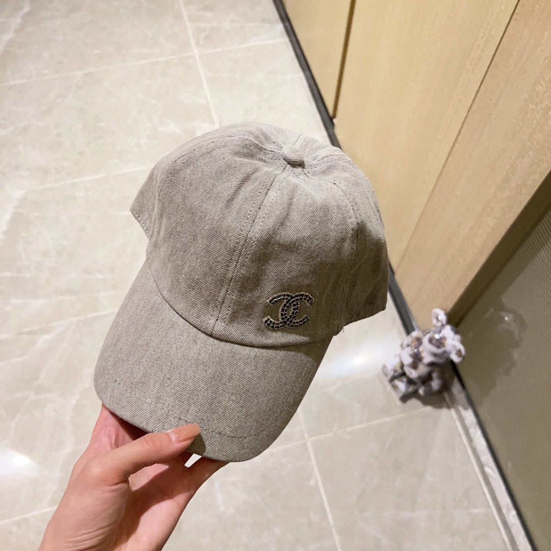 小香家-2023春夏新款 刺繡帽球帽 灰色