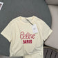 賽C家-2403 24春夏新品手繪logo印花TEE