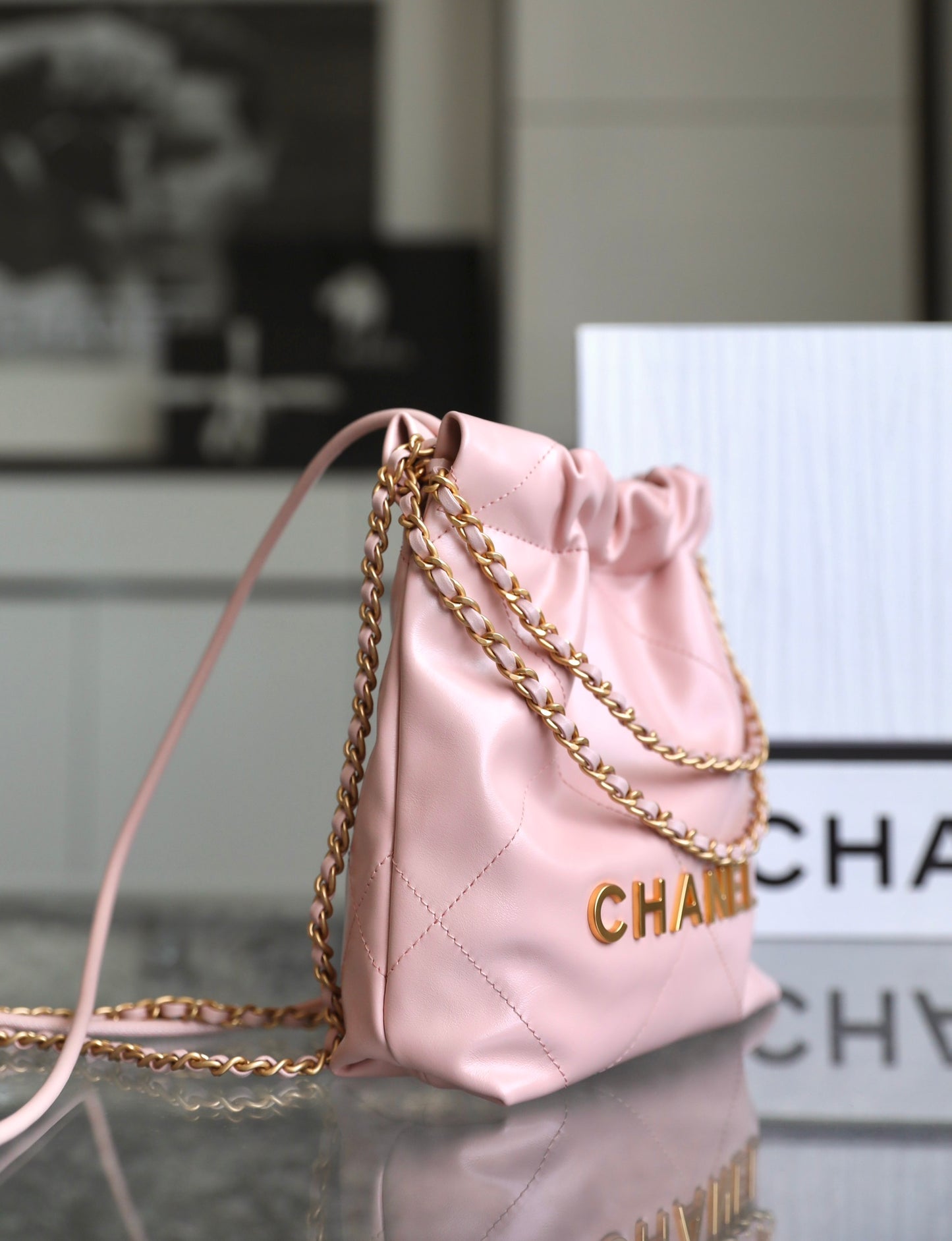 小香家-2023春夏新款 22BAG Mini 粉色