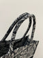 迪D家 Book Tote SUMMER 23 黑色 大號41.5cm