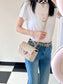 小香家-2023春夏新款 CF手提包 20CM 杏色 上身圖