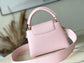 M22178 路L家-Taurilon皮革 Capucines手提包 粉色 Mini
