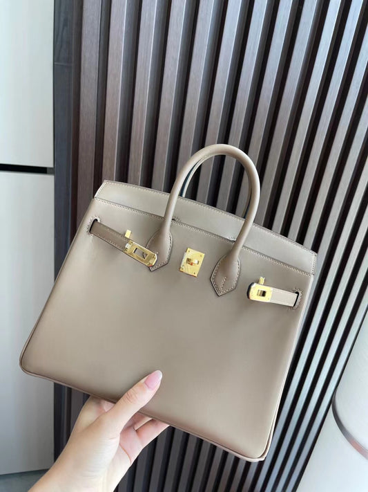 小愛款-Birkin 25 Jonathan 奶茶色 金扣