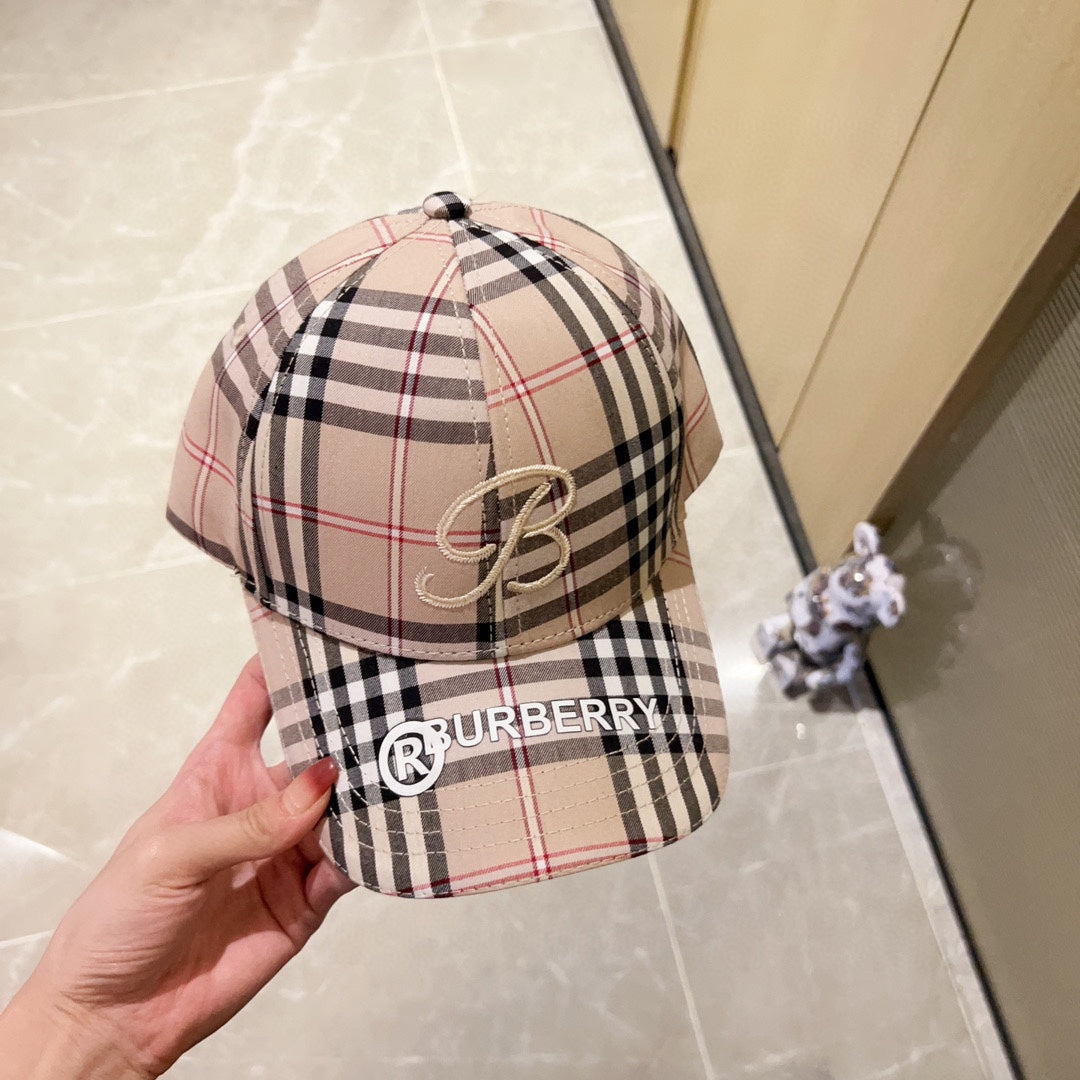 巴B家-2023春夏新款 刺繡棒球帽 米色