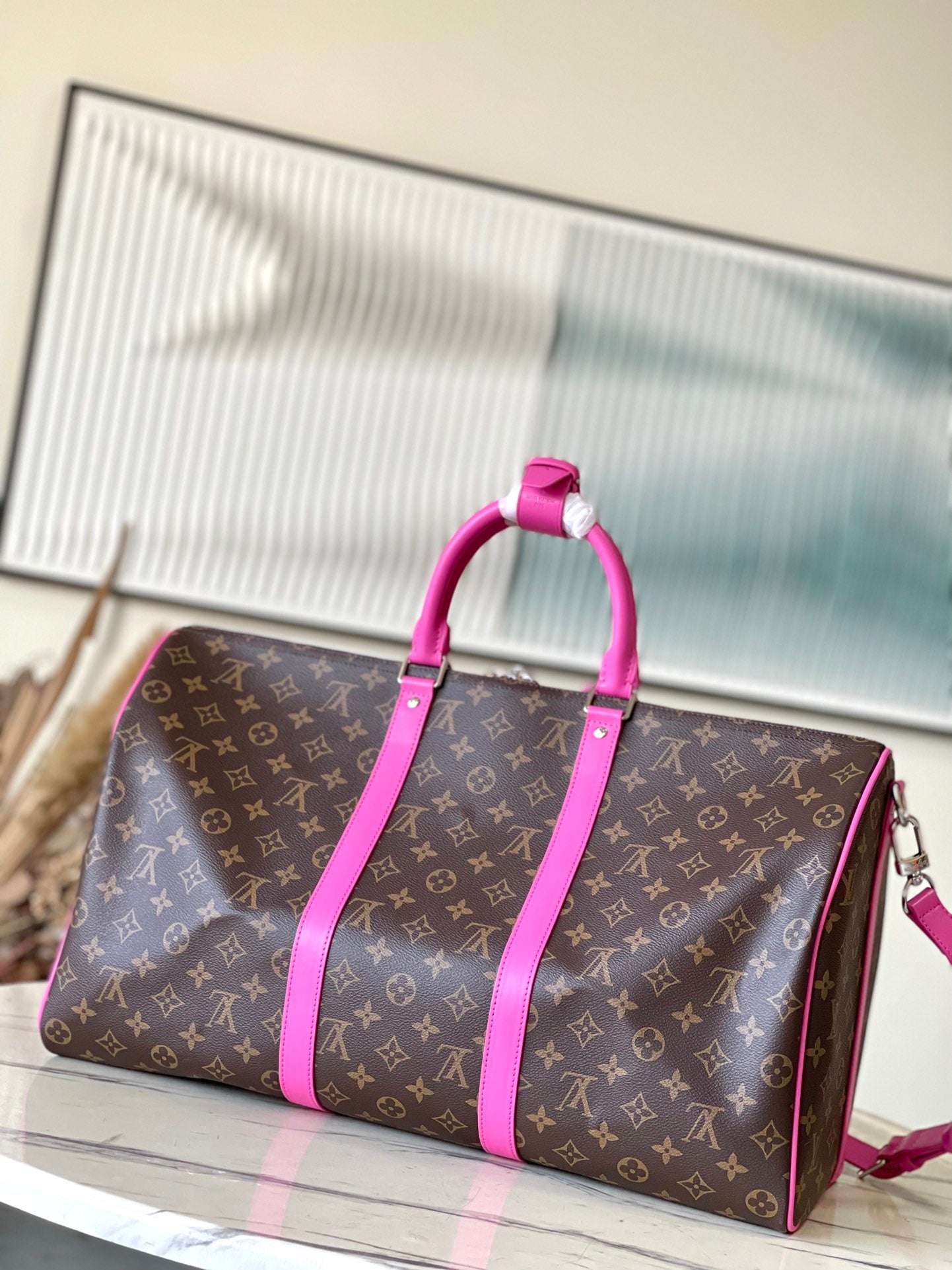 M41416 路L家-Keepall Bandoulière 旅行袋 玫紅色