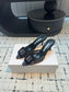 Manolo Blahnik-2024 格狀高跟拖鞋 黑色