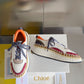 克羅C-Nama sneaker彩虹系列 網面拼色休閒運動鞋 白橘色