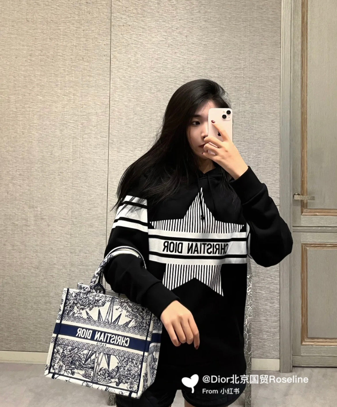 迪D家-BookTote 聖誕限量系列 藍色 26x8x22cm
